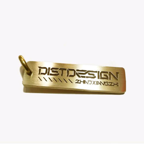 made to order Personalized gold vertical bar logo etched pendant wholesale manufacturers and suppliers